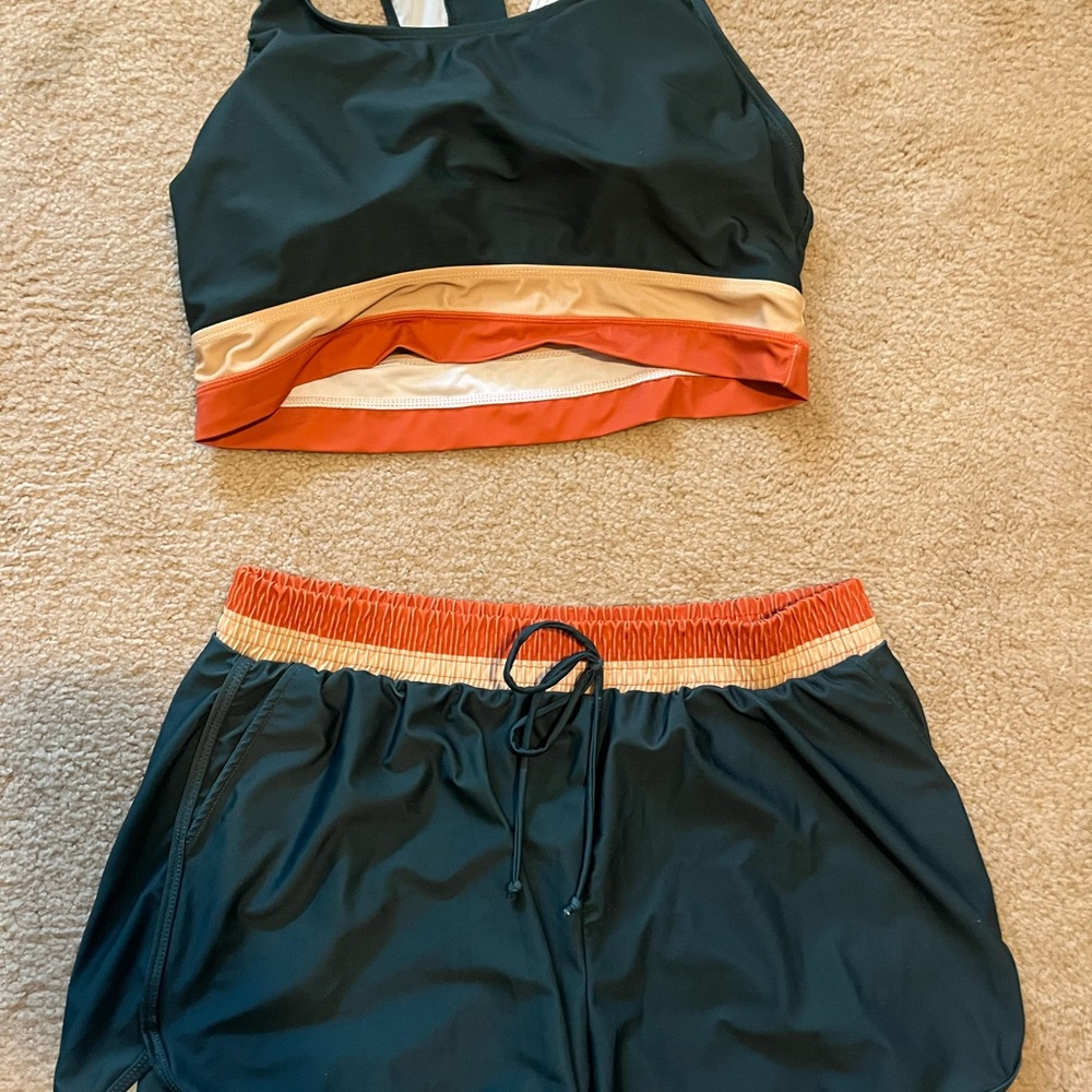 Colorblock Swim Suit